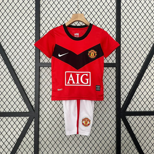 Maglia Manchester United retrò casa 2009/2010 taglia bambino