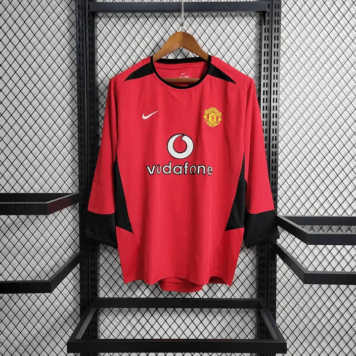 Maillot Manches Longues Rétro Domicile Manchester United 2002/2004