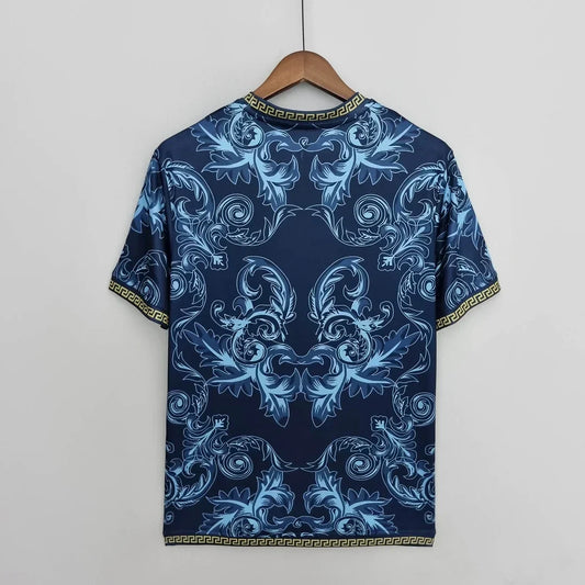 Italie « Versace » Maillot bleu édition limitée