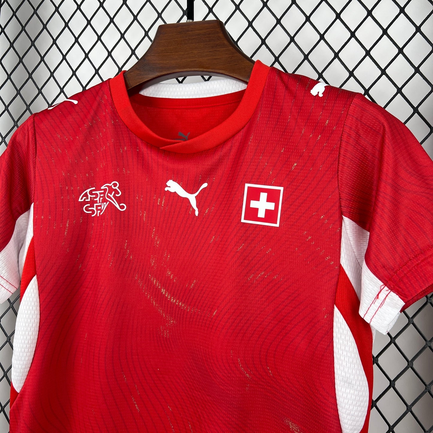 2026 Svizzera Maglia Home Coppa del Mondo Taglia Bambino