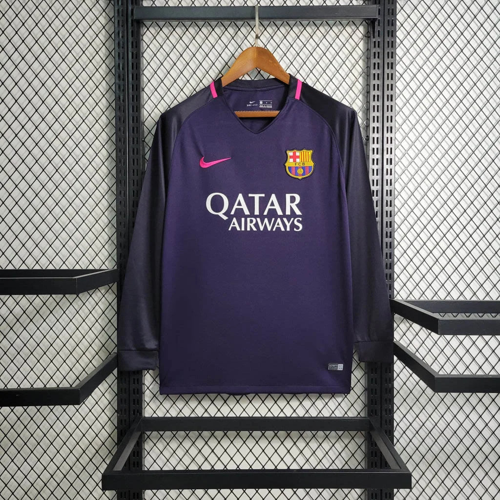 Maillot Rétro Barcelone Extérieur Manches Longues 2016/2017