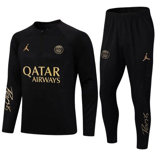 Tuta sportiva PSG nera e oro