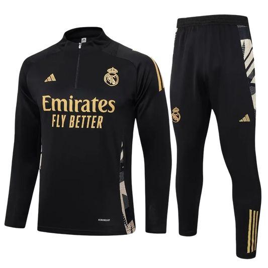 Tuta Real Madrid nera e oro