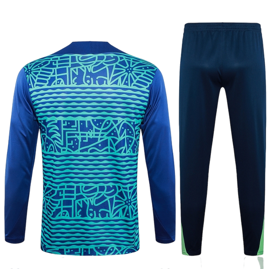 Survêtement Brésil bleu et vert