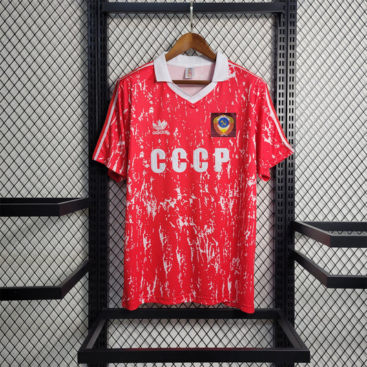 Maglia da casa dell'Unione Sovietica del 1990 in stile retrò