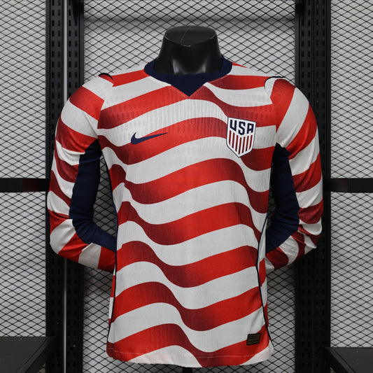 Divisa da casa USA Coppa del Mondo 2026, versione giocatore a manica lunga