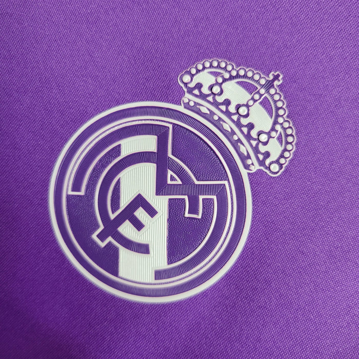 Maglia Real Madrid Retro 2016-2017 Trasferta Manica Lunga