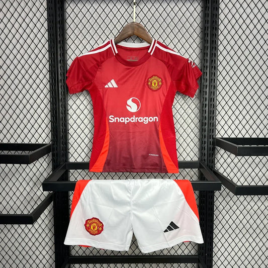 Divisa Home Manchester United 2024/2025 Taglia Bambino