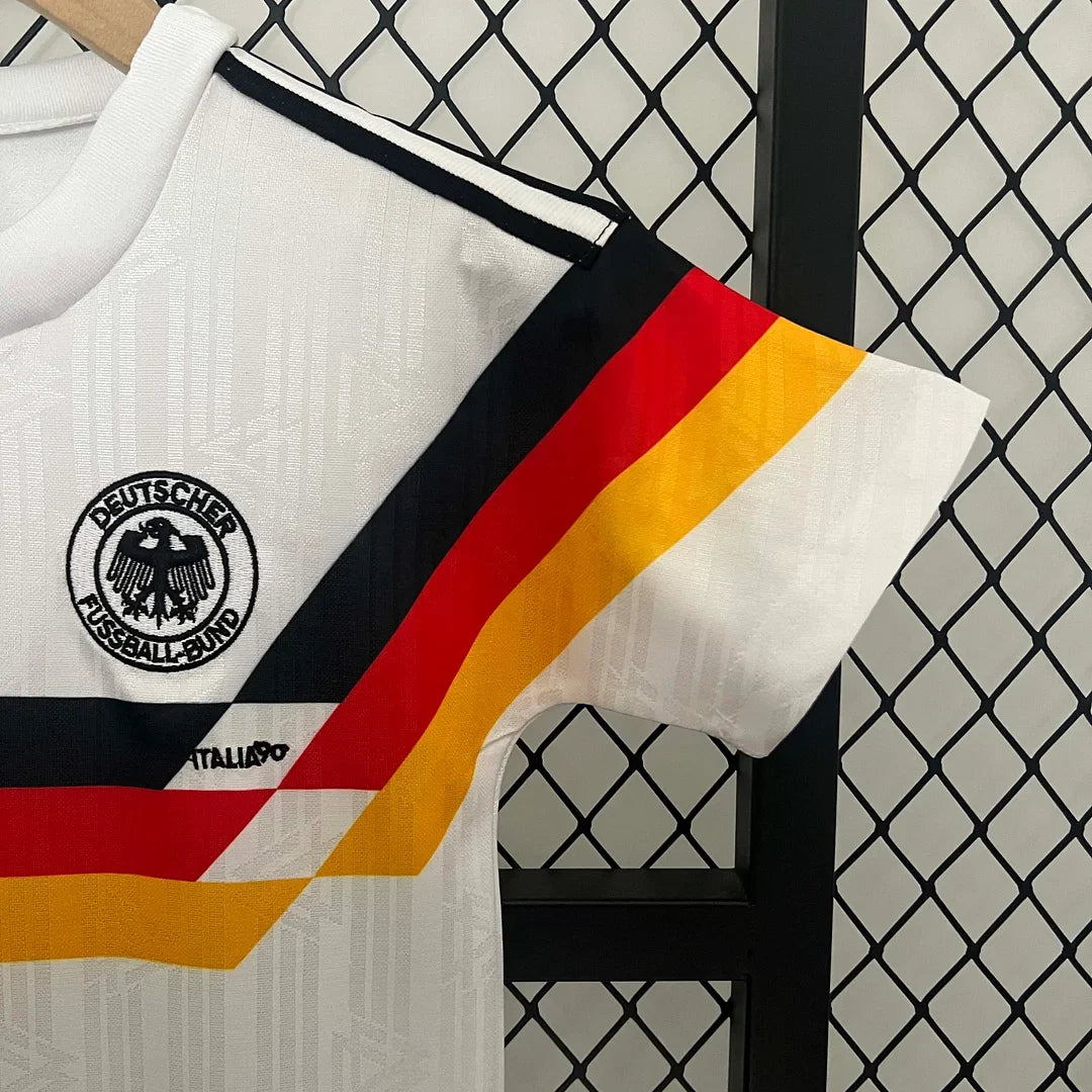 Maillot Domicile Allemagne Rétro 1990 Taille Enfant