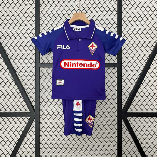 Completo casa Fiorentina Retro 1998/1999 per bambini