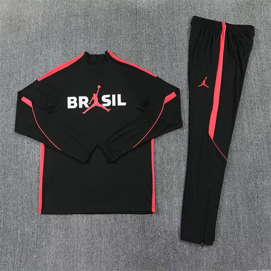 Survêtement noir et rouge du Brésil 2026/2027