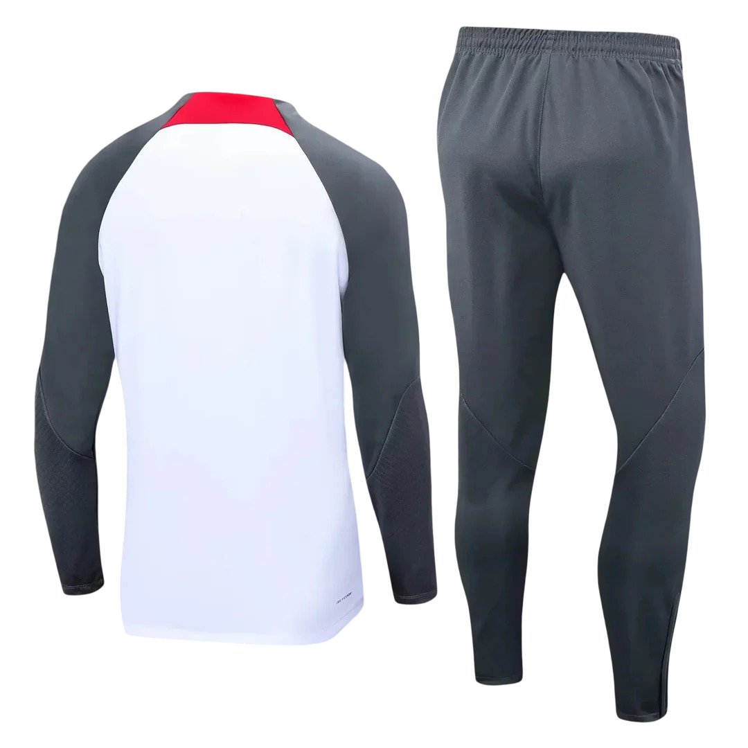 Survêtement Liverpool blanc et gris