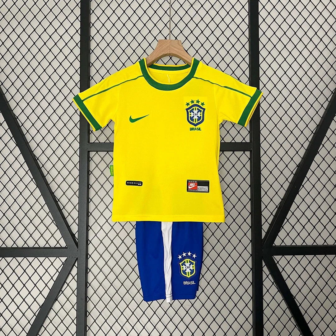 1998 Retro Brazil Home Kids Size