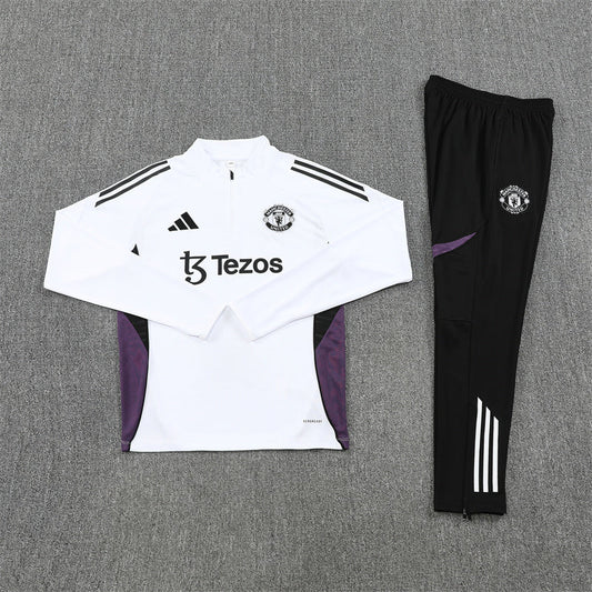 Survêtement blanc et noir Manchester United