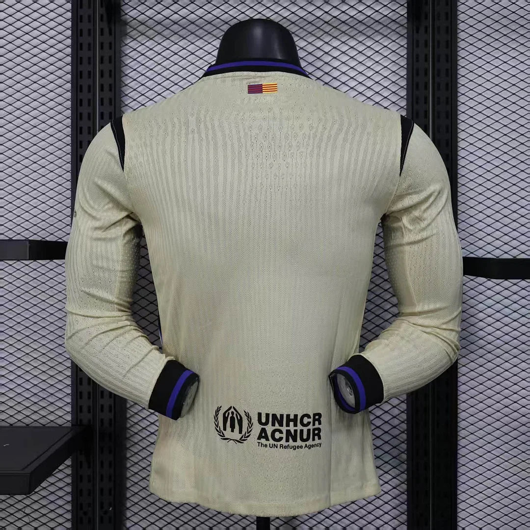 Maillot Extérieur Barcelone Manches Longues 2025-2026