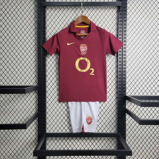 Maglia retrò Arsenal casa 2005/2006 taglia bambino