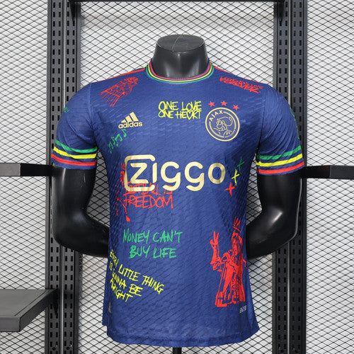 Maillot Ajax "Bob Marley" Bleu Édition Limitée
