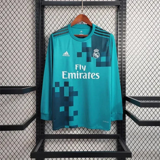 Maillot Rétro Real Madrid Troisième Tenue Manches Longues 2017-2018