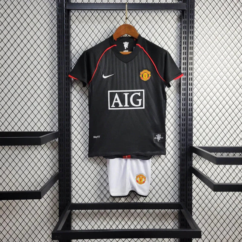 Maglia da trasferta Manchester United 2007/2008 taglia bambino