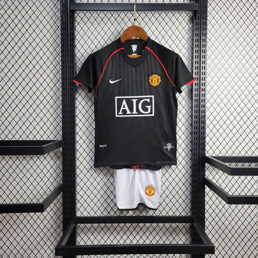 Maglia da trasferta Manchester United 2007/2008 taglia bambino